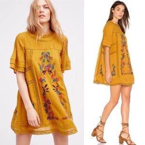 Free People Perfectly Victorian Dress in Yellow